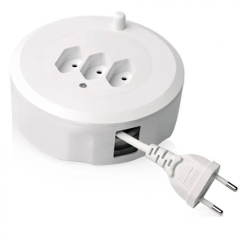 Extensão Retrátil 3 Entradas 5 Metros - WI252