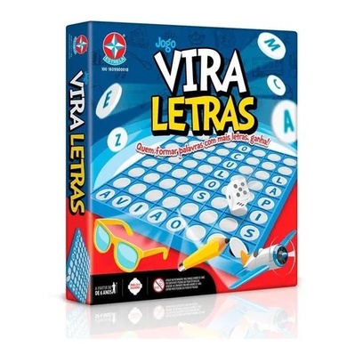 Jogo Infantil De Tabuleiro Vira Letras - Estrela