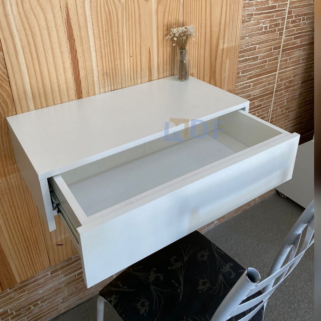 bancada suspensa para maquiagem com gaveta