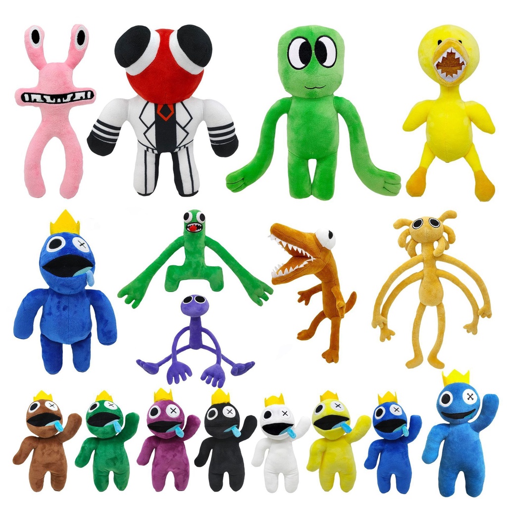 Rainbow Friends Plush Toy Cartoon Game Kawaii Character Doll Blue