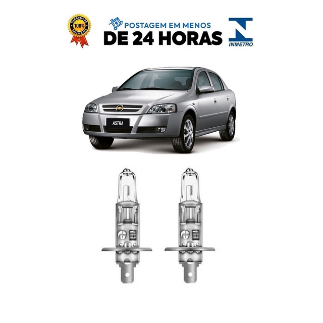 Par Lampada Farol Alto Astra 2003 2004 2005 2006 2007 2008 2009 2010 2011 2012 H1