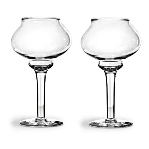 Vaso Taça Castiçal Vidro Para Decoração Kit