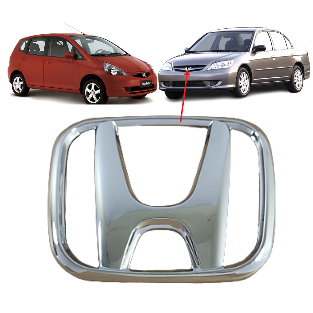 Emblema Grade Honda Civic 2004 2005 2006 Fit 2004 2005 2006 2007 2008  CROMADO