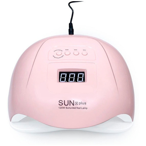 Cabine 120w Led Uv Sun X Plus Manicure Acrigel Gel Nail Rosa