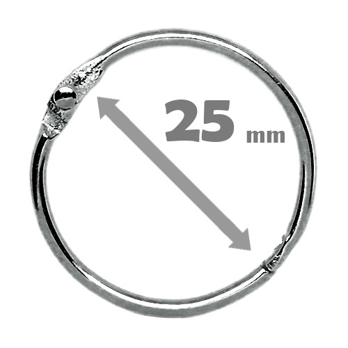 Argola Articulada - 25mm Prata (10UN) em Oferta na Shopee