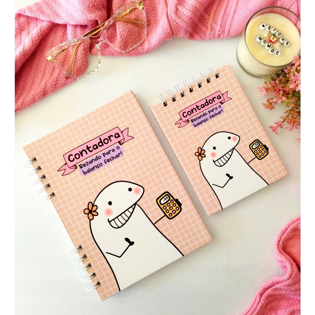 Caderno Profissões Flork Capa Dura A5 Contadora Mod 01 Shopee Brasil 5039