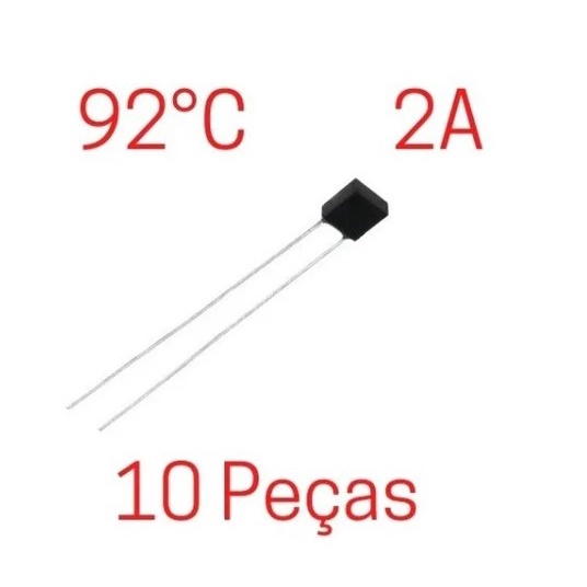 Fusível Térmico 92ºc Motor Ventilador Rh92 Original 2a 10 Peças