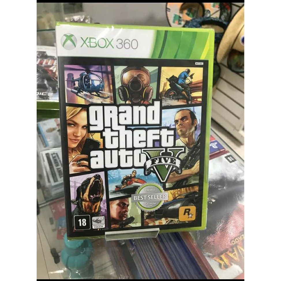 GAME GTA V PARA XBOX 360 ORIGINAL LACRADO Shopee Brasil