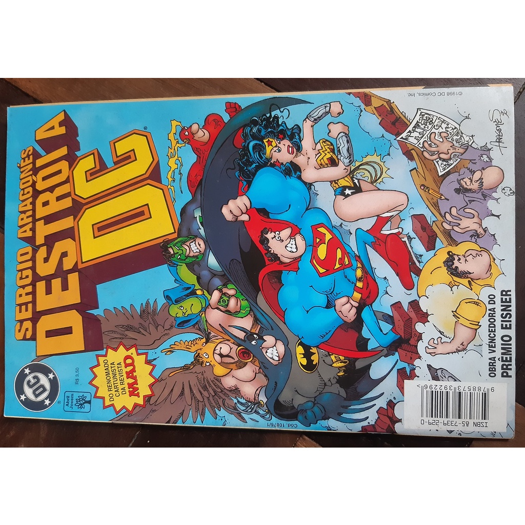 Sergio Aragonés destrói a DC com Super Homem Batman Mulher-Maravilha etc |  Shopee Brasil