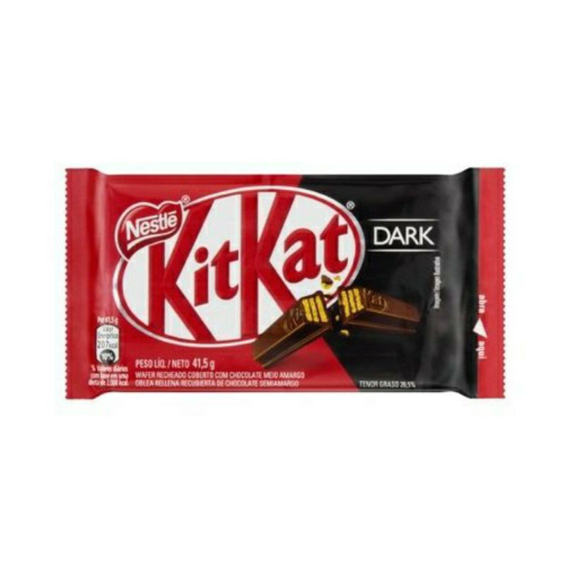 Chocolate Kit Kat sabores Dark ( meio amargo) ao leite e branco