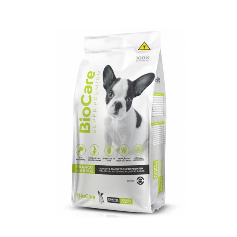 Ração Para Cachorro BioCare Super Premium Filhotes Pequenas Raças 10 Kg