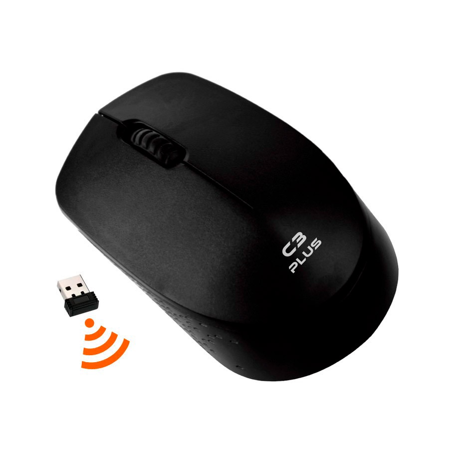Mouse Sem Fio Wireless C3Tech Ultra Leve 1000DPI 2.4GHz