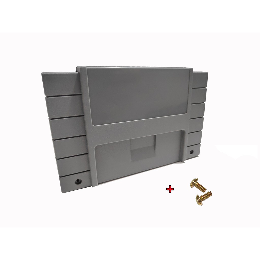 Case Carcaça Super Nitendo com par de parafusos gamebit logo reposição em Oferta na Shopee