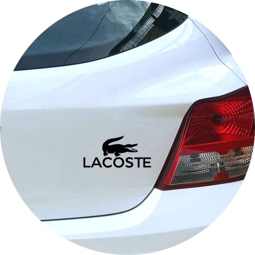 Adesivo Lacoste - 8 cm | Shopee Brasil