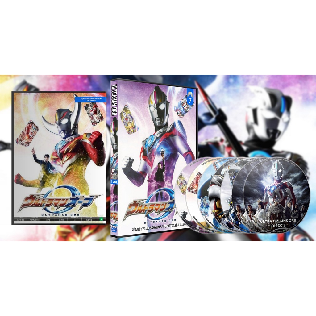 Dvd Ultraman Orb Série + Orb Origins + Fight Orb + Filme