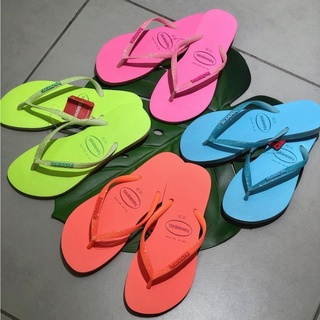 Promoçao Sandálias Havaianas Slim Gliter Neon Do 33 ao 39