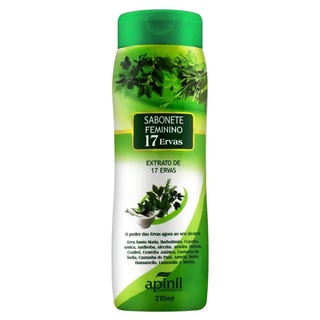 Sabonete Íntimo Feminino Refrescante 17 Ervas - 210ml Apinil