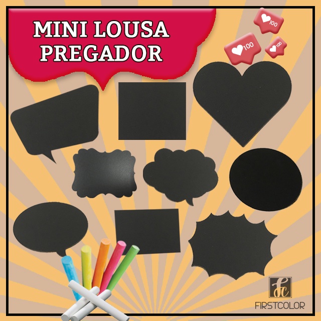 10 Mini Lousas Chalkboard - Festa , Decorativa, Decoração, Buffet, Organização