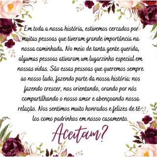 12 convite para padrinhos em Oferta na Shopee