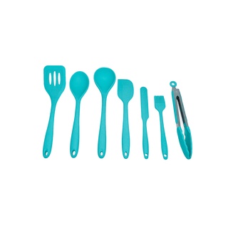 Kit de Utensílios de Silicone com 7 peças Verde - OIKOS