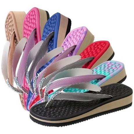 Chinelo De Dedo Anabela Para Esporão E Fascite Plantar Com Amortecedor Sandalia Ortopedica em Oferta na Shopee