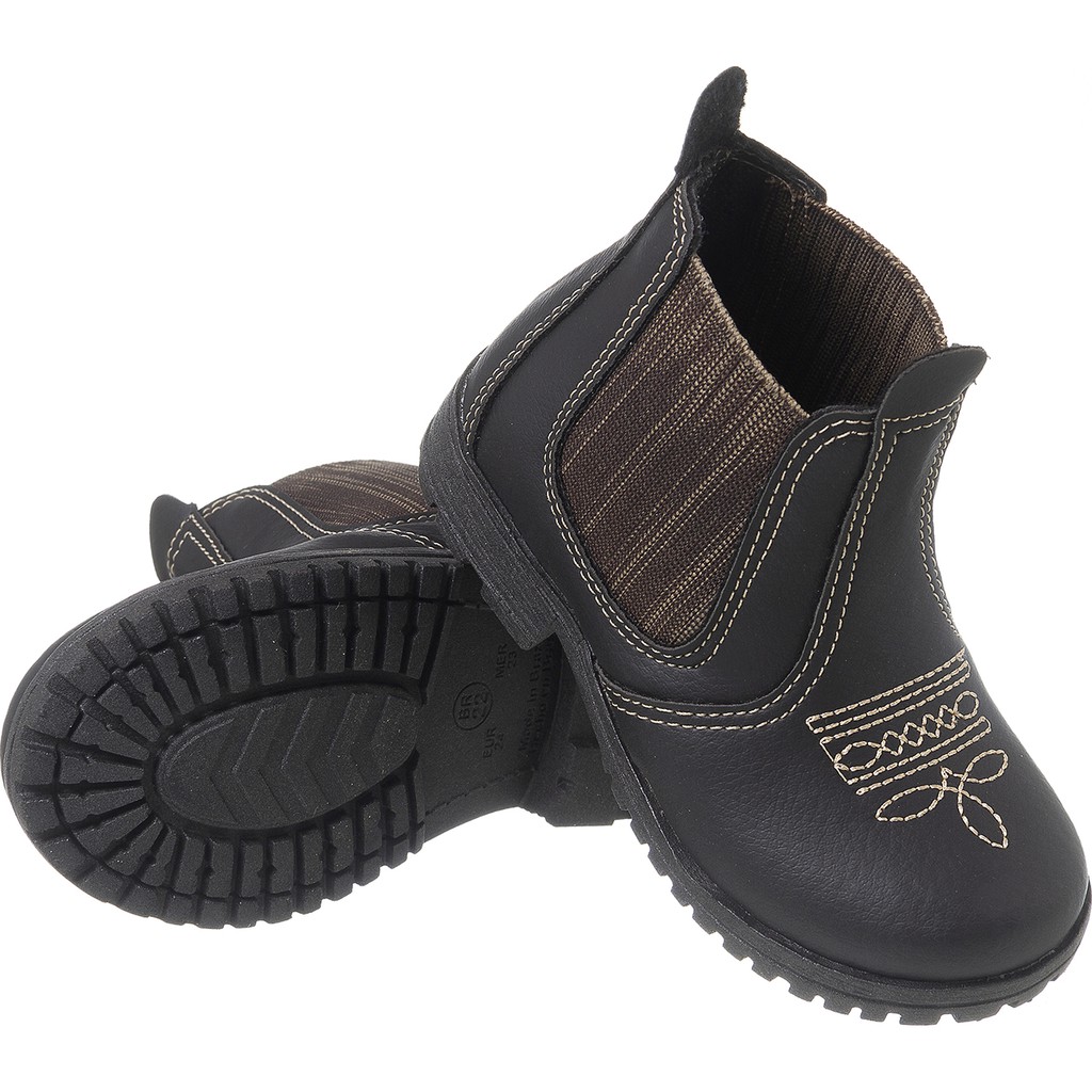 Bota Jeca Infantil Masculina Jequinha Country Confortável Rodeio Promoção Botinha Estilosa 20 ao 27