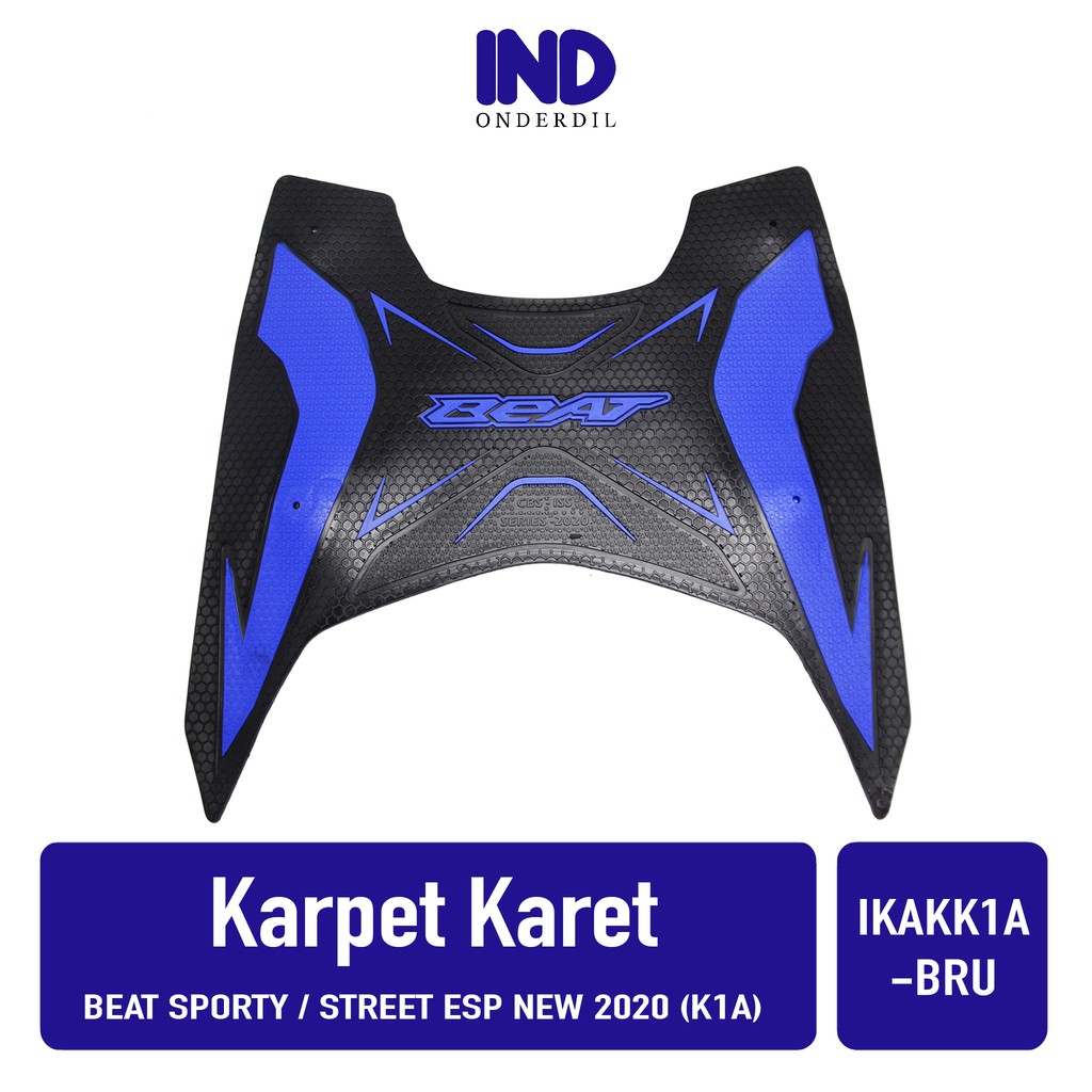Tapete De Injeção-Pé-Borda De Borracha Honda Beat FI-F1 Sporty-Street eSP Novo 2020 K1A LED