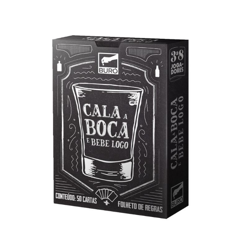 Jogo de Cartas Shot Drink - Cala A Boca E Bebe Logo Buró