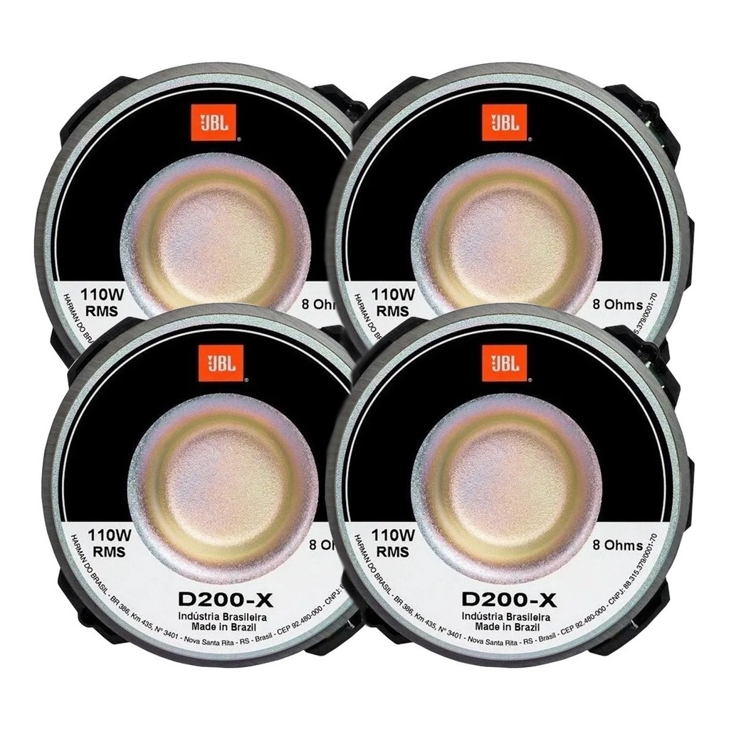 Kit 4 Drivers Jbl Selenium D200X 110 Watts Rms em Oferta na Shopee