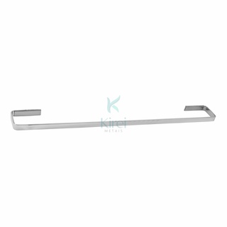 Porta Toalha Banho Quadrado Inox Suporte Toalheiro Reto