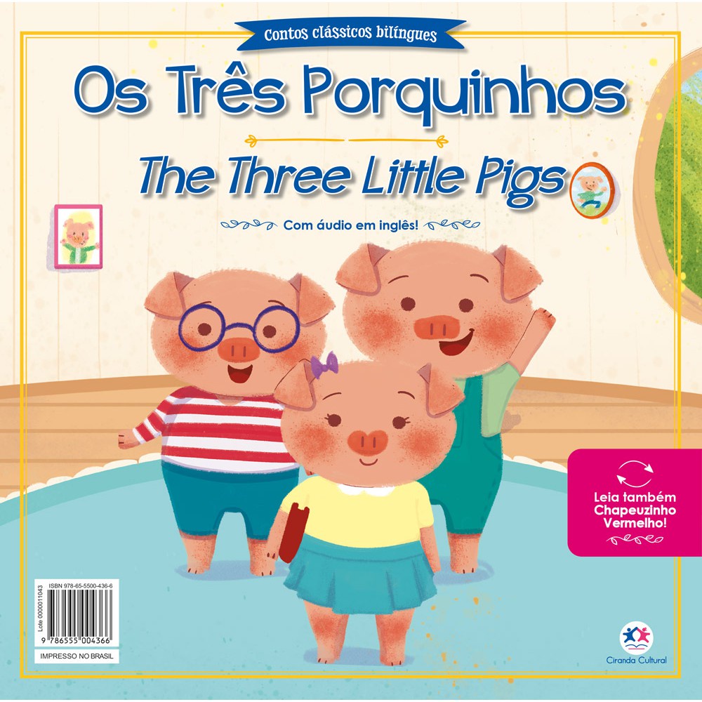 Livro - Os três porquinhos e Chapeuzinho Vermelho - Books & Magazines