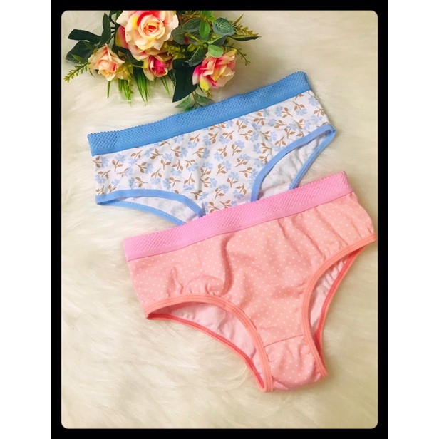 calcinha menina moça juvenil estampadas