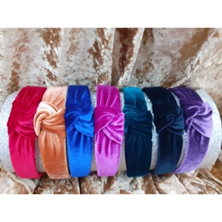tiara nó turbante, 3cm, veludo em Oferta na Shopee