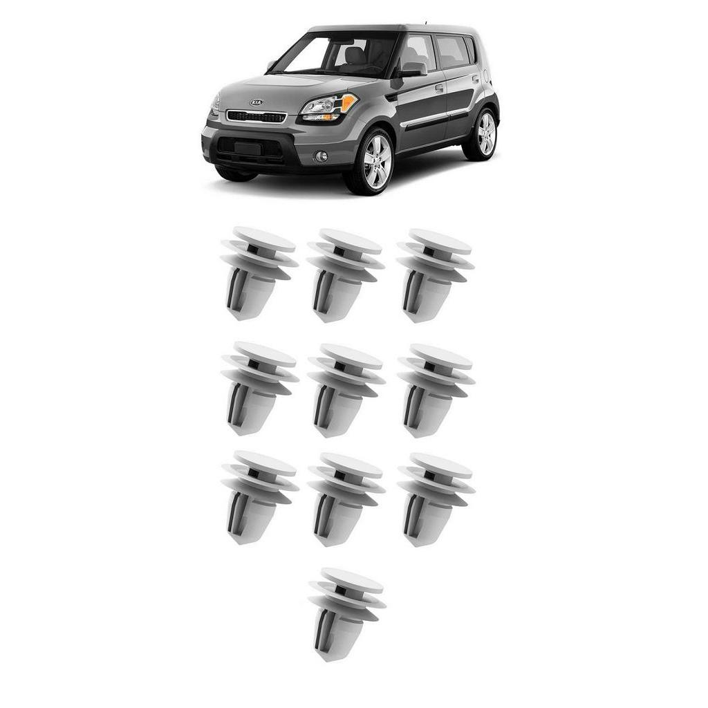 Kit 10 Grampo Presilha do Forro de Porta Kia Soul 2010 2011 2012 2013 2014 2015 2016 2017 2018