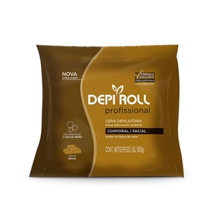 Cera Depilatória Quente DepiRoll Mel 500g