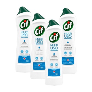 Kit 4 Limpadores CIF Cremoso Original 450ml