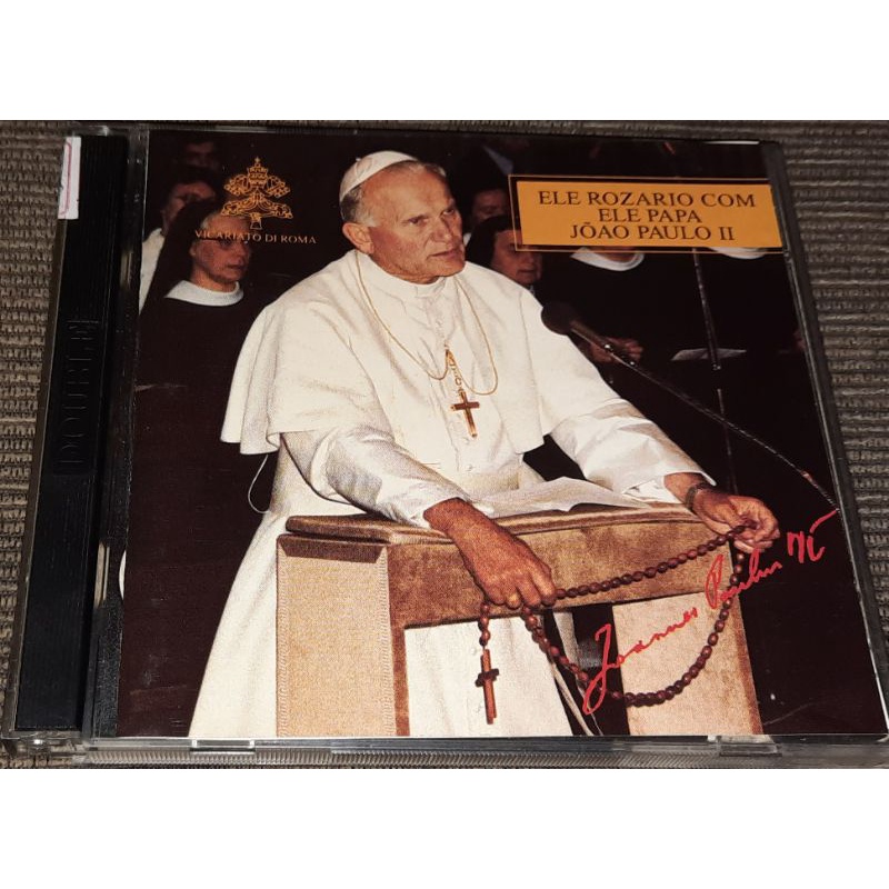 CD duplo ele rozario com ele papa João Paulo 2 originais 3292