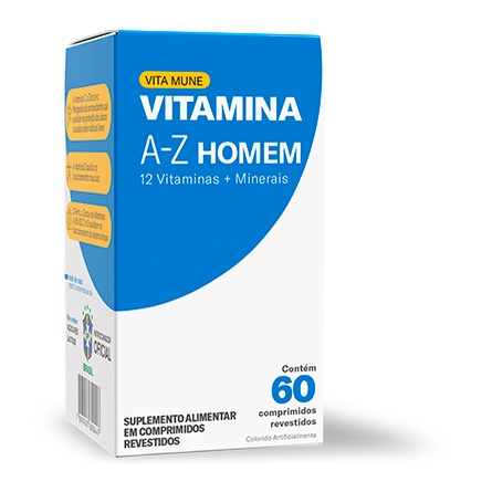 Vita Mune Vitamina A-Z Homem Com 60 Comprimidos | Shopee Brasil