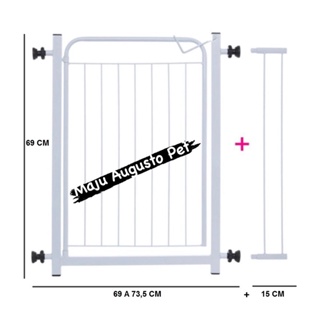 Grade Portão Pet de Proteção 84 a 88 cm para Cachorro Cães em Oferta na Shopee