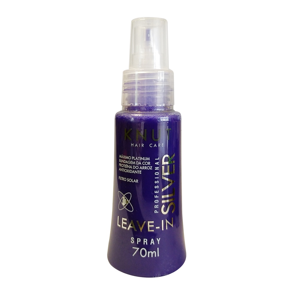 Leave-in Spray Sem Enxágue Silver 70ml – Platinado Perfeito c/ Hidratação