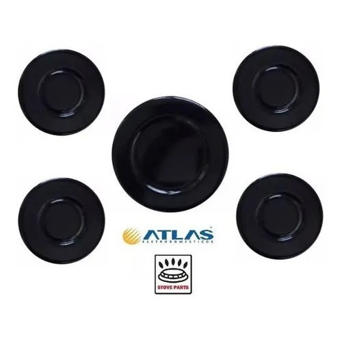Kit 5 Espalhadores Tampa Cooktop Atlas Utop Glass 5 Bocas