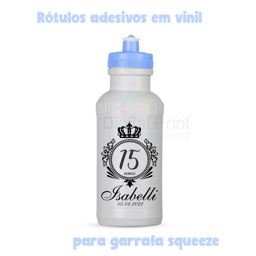 Adesivos rótulos vinil personalizado para garrafa squeeze - a prova ...