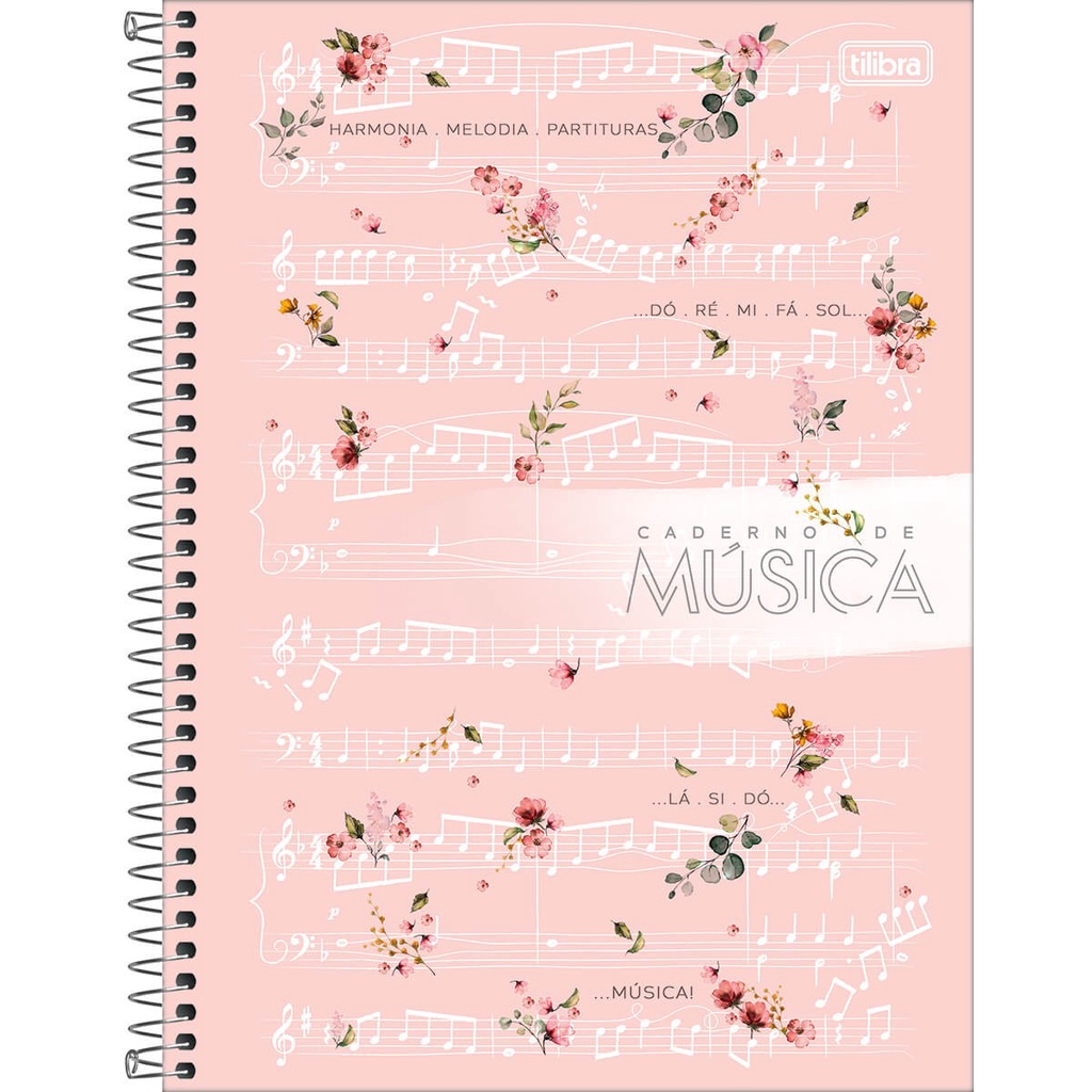 Caderno De Música Capa Dura Universitário Tilibra 80 Folhas