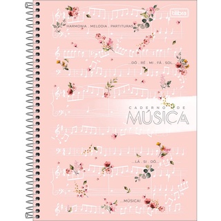 Caderno De Música Capa Dura Universitário Tilibra 80 Folhas