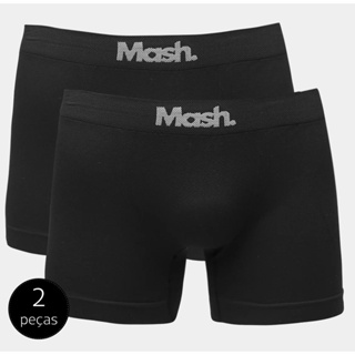 Kit com 2 Cuecas Boxer Microfibra Sem Costura Mash em Oferta na Shopee