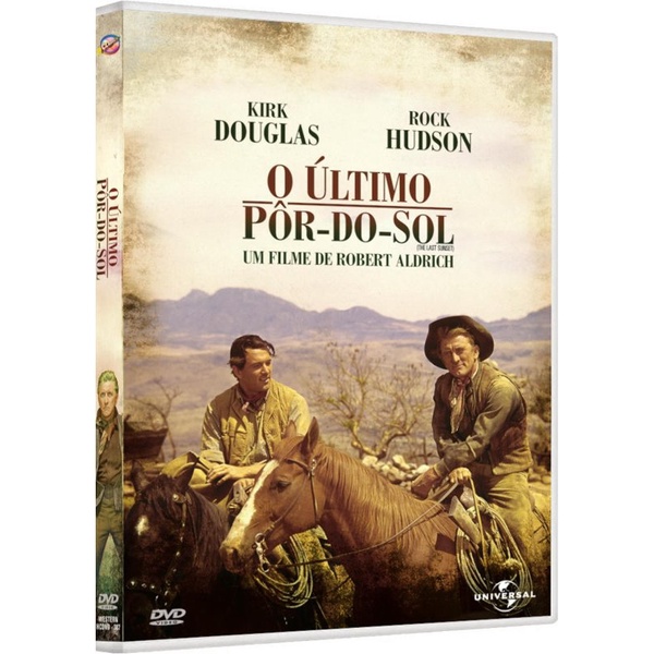 Dvd O último Pôr-do-sol (the last sunset) Dublado e legendado Kirk Douglas Rock Hudson