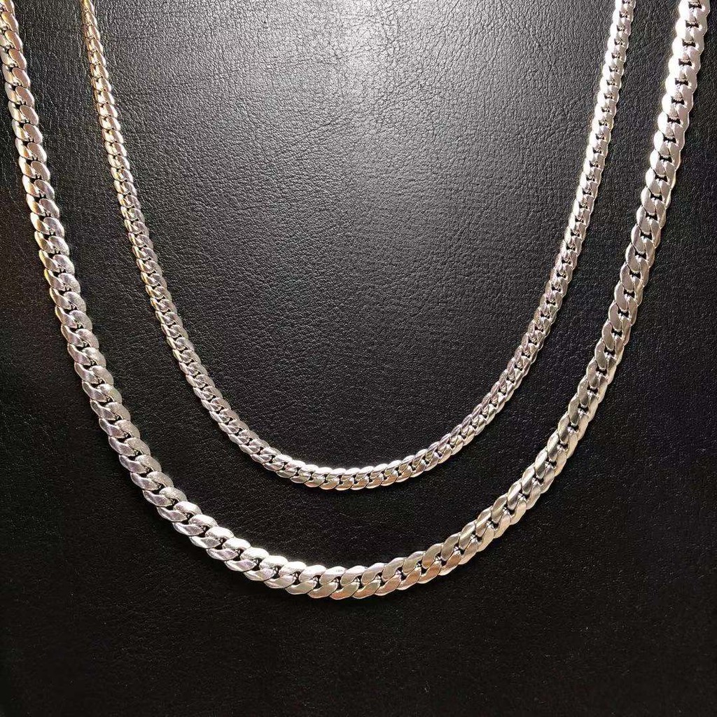 Colar de Corrente/Corrente Aço/Colar de aço inoxidável/Corrente Prateado 60cm/Colar masculino em Oferta na Shopee