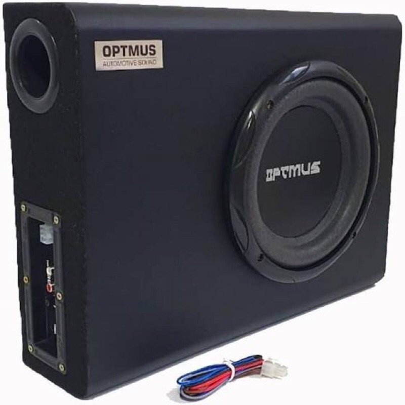 Caixa de Som Slim Amplificada Automotiva 8 Polegadas Optmus | Shopee Brasil