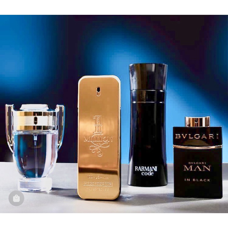 Kit 4 Perfumes Invictus + one million + Armani code + Bvlgari | Shopee  Brasil