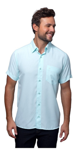Camisa Social Masculina Microfibra Lisa Mc - 1600